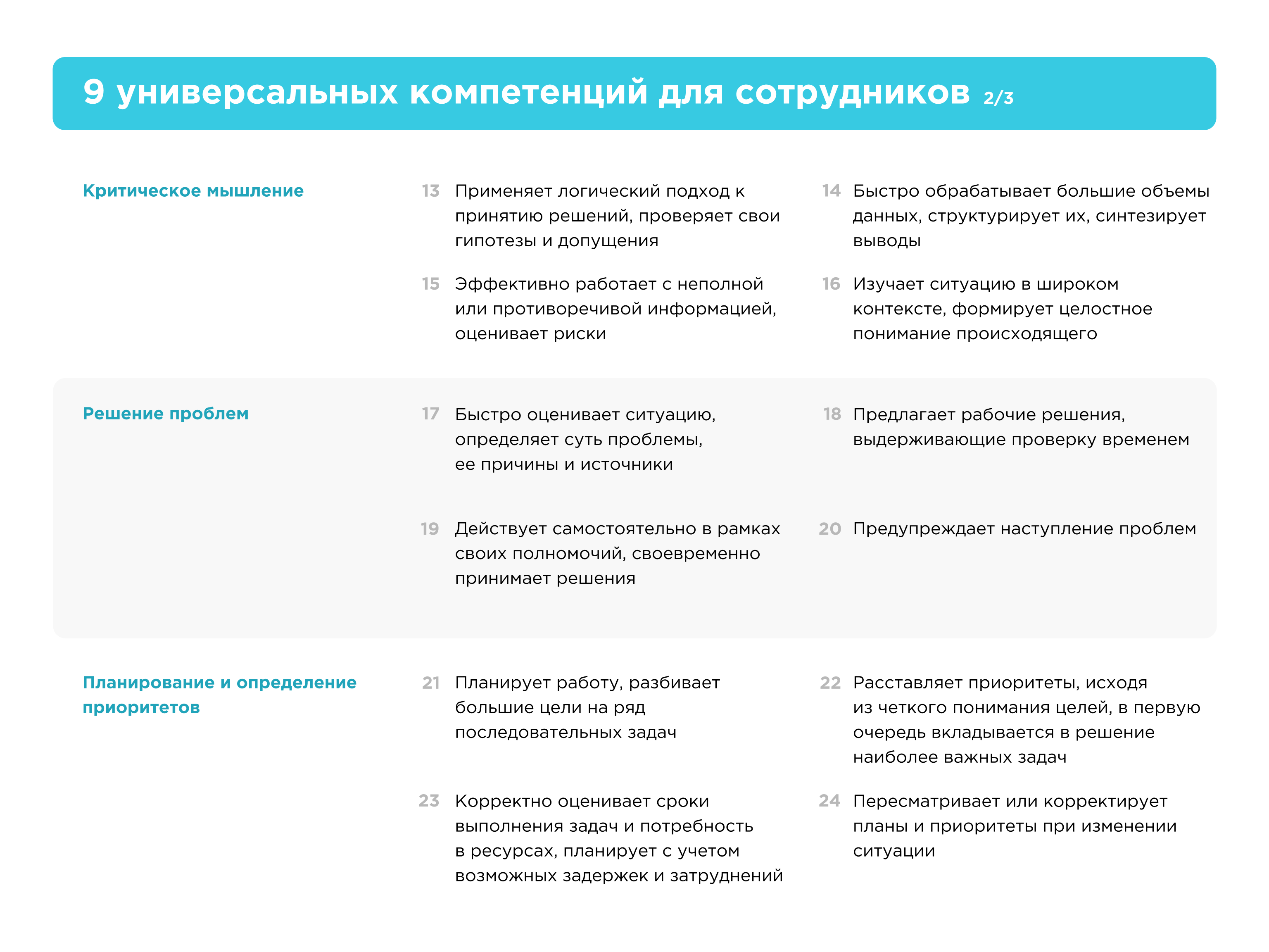 9 универсальных компетенций